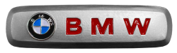 Badge BMW badge (0.75x2.5 inch) (1 per mat)