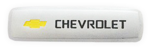 Chevrolet Badge Small (0.75x2.5 inch) (1 per mat)