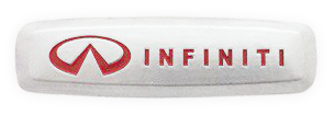 Infiniti Badge (0.75x2.5 inch) (1 per mat)