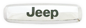 Jeep Badge (0.75x2.5 inch) (1 per mat)