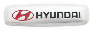 Hyundai Badge (0.75x2.5 inch) (1 per mat)