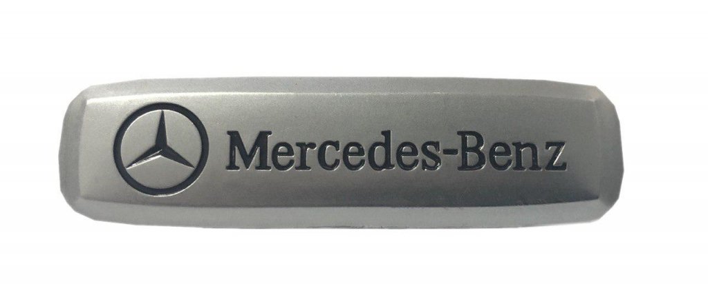 Mercedes-Benz Badge (0.75x2.5 inch) (1 per mat)