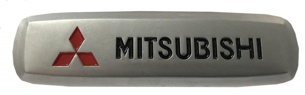 Mitsubishi Badge (0.75x2.5 inch) (1 per mat)