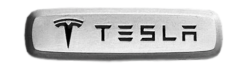 Tesla Badge (0.75x2.5 inch) (1 per mat)